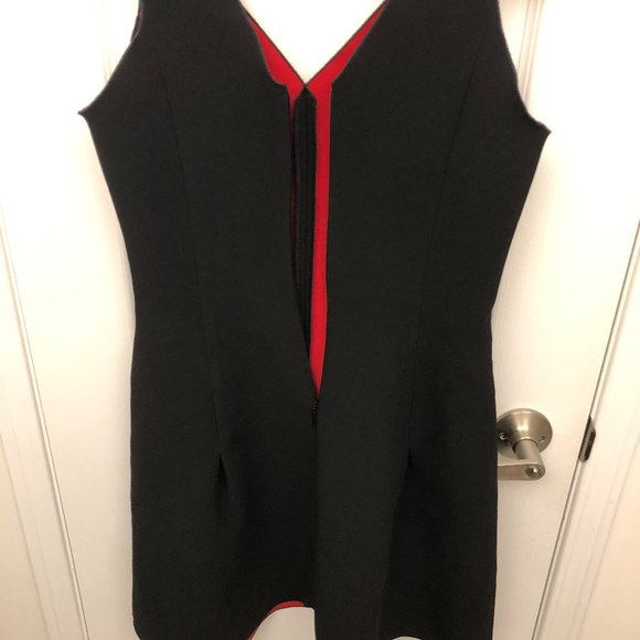 New Armani Exchange Black Double Faced Dress Size 2 - Picture 12 of 15